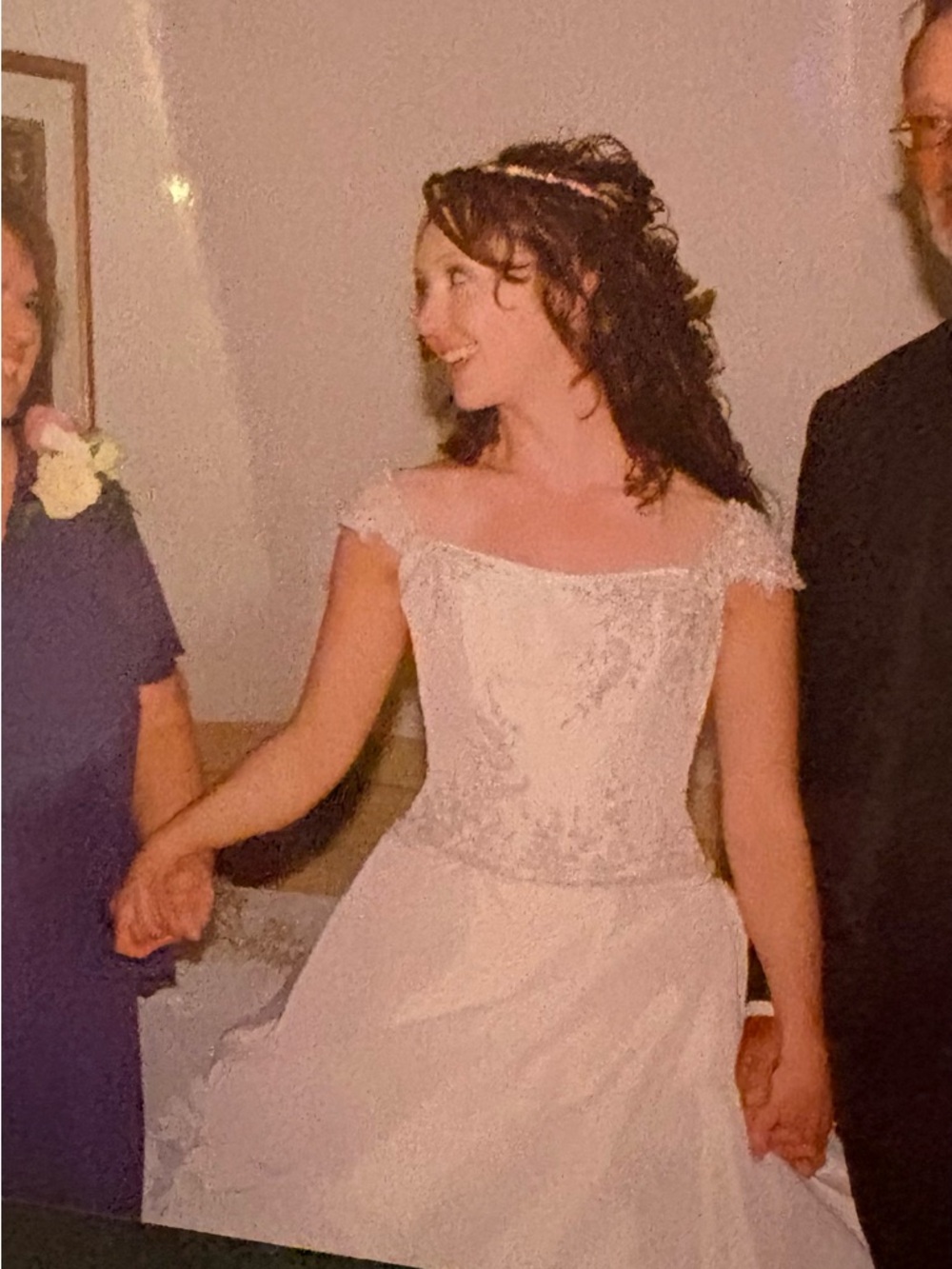 Vintage Private Collection Custom Beaded Fairytale Wedding Dress Gown SZ 2-4
